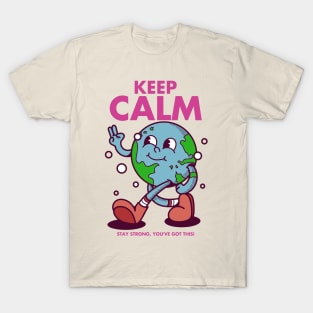 KEEP CALM, character cartoon vintage T-Shirt